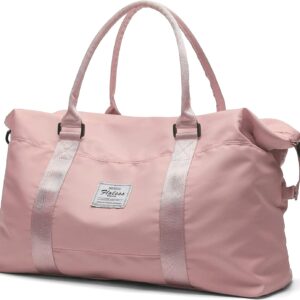 Travel Duffel Bag, Carry On Overnight Weekender Bags for Women | Travel Bag with Wet Pocket & Trolley Sleeve, For Spirit Airlines 18x14x8 Personal Item Bag