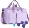FIORETTO Women’s Gym Duffle Bag with Shoes Compartment, 30L Capacity, Ideal for Travel, Gym, Sports, Duffel, Weekender