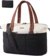 LOVEVOOK Gym Bag for Women & Men with Wet Pocket,36L Puffer Laptop Work Bags for Women with Computer Compartment,Waterproof Teacher Tote Bags Workout Weekender Carry on Travel Bag,Large Purse Handbags
